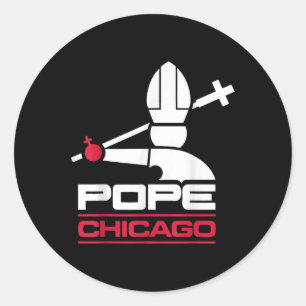 Da Pope Leo Xiv Shirt Chicago Baseball  Classic Round Sticker