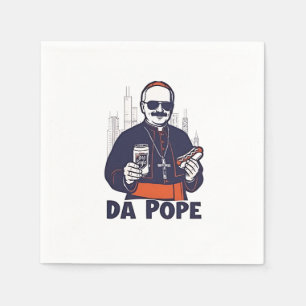 Da Pope Leo XIV Vatican 4Th of July USA  Napkin