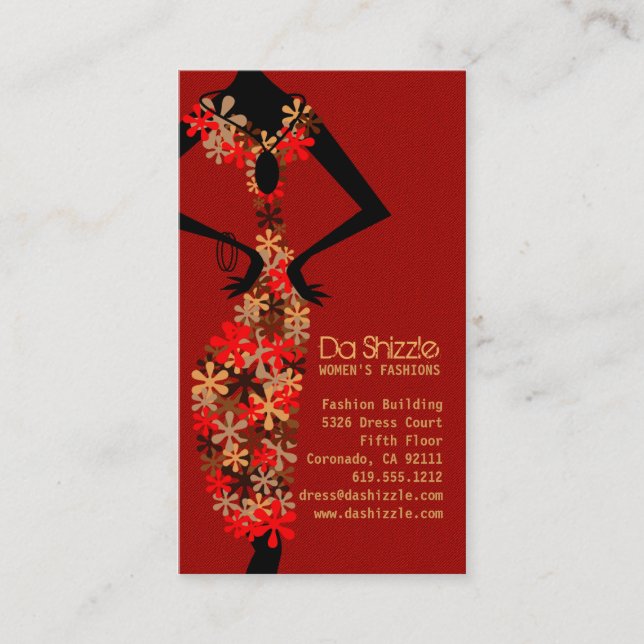 Da Shizzle Fashion Business Card (Front)