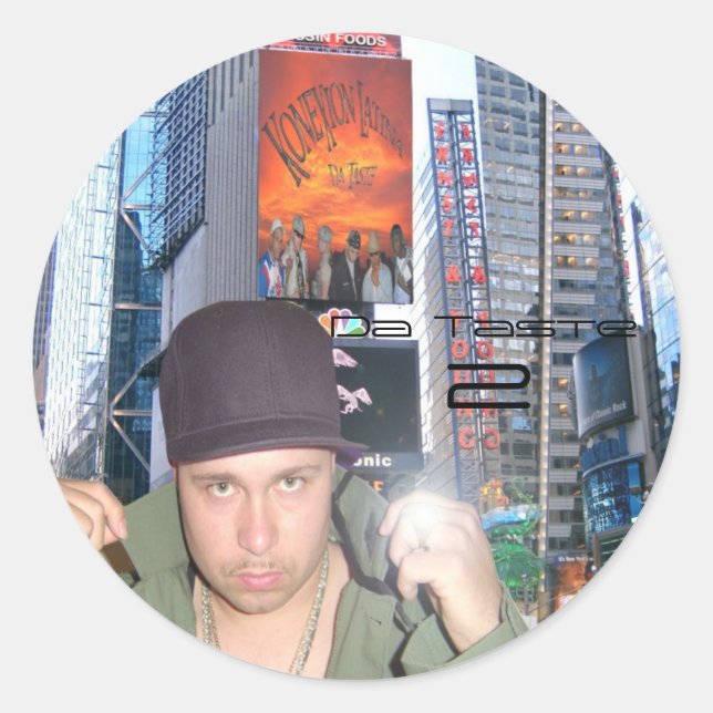 Da Taste 2 Round Stickers (Front)