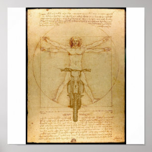 Da Vinci Dirt Bike Motocross Supercross Freestyle Poster