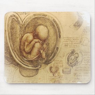 da Vinci - Embryo Sketch Mouse Mat