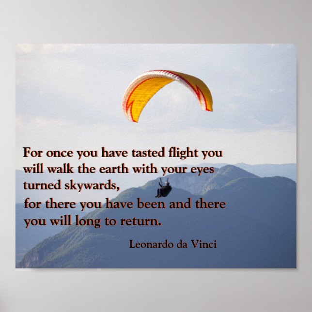 Da Vinci Flying Poem🚁✨ Budget Special  Poster (Front)