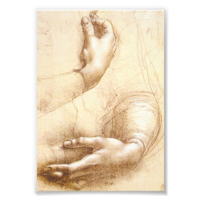 Da Vinci Hands Photo Print (Front)