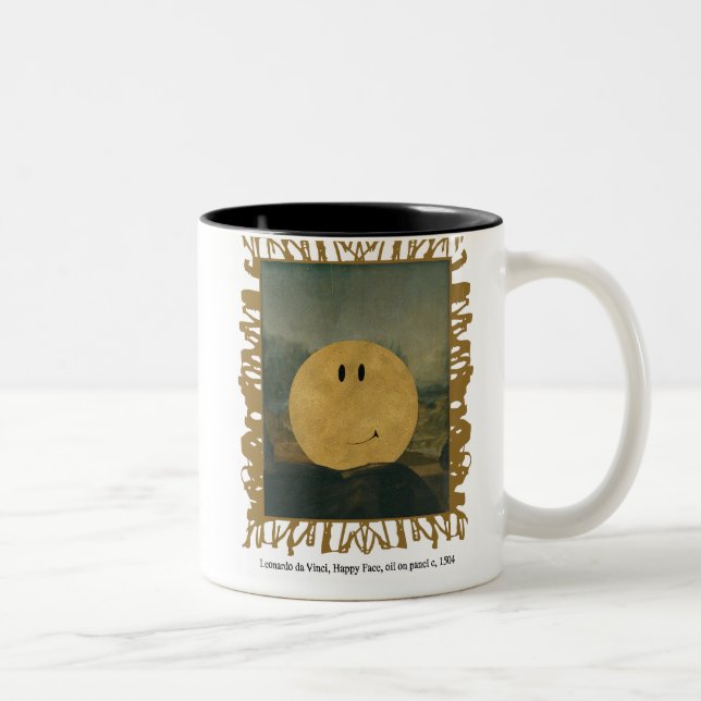 da vinci happy face mug (Right)
