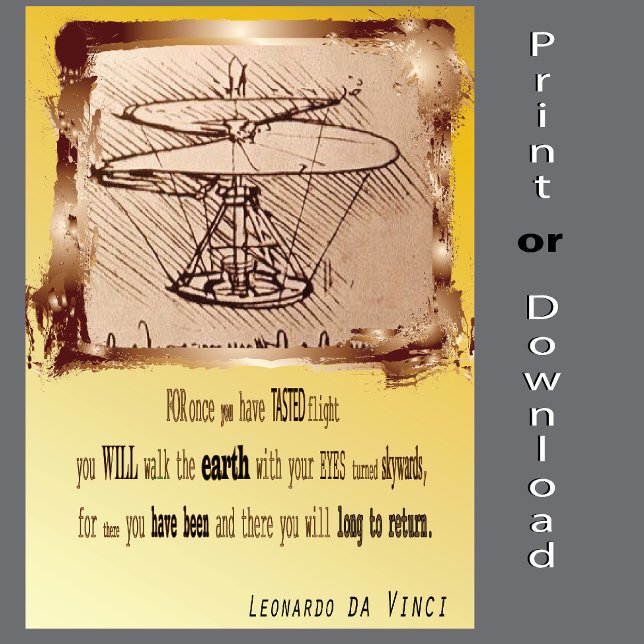 Da Vinci Helicopter Awesome Budget Special Poster (Creator Uploaded)