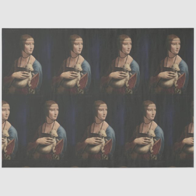 DA VINCI LADY WITH AN ARMINE TISSUE PAPER (Front)