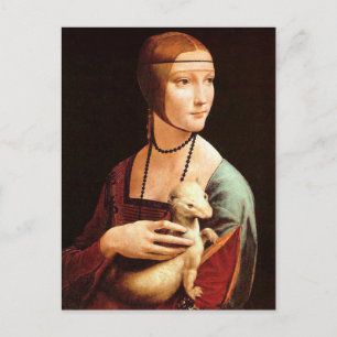 Da Vinci: Lady With The Ermine Postcard