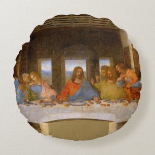 Da Vinci Last Supper Fine Art Classic Round Cushion