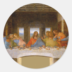 Da Vinci Last Supper Fine Art Classic Round Sticker