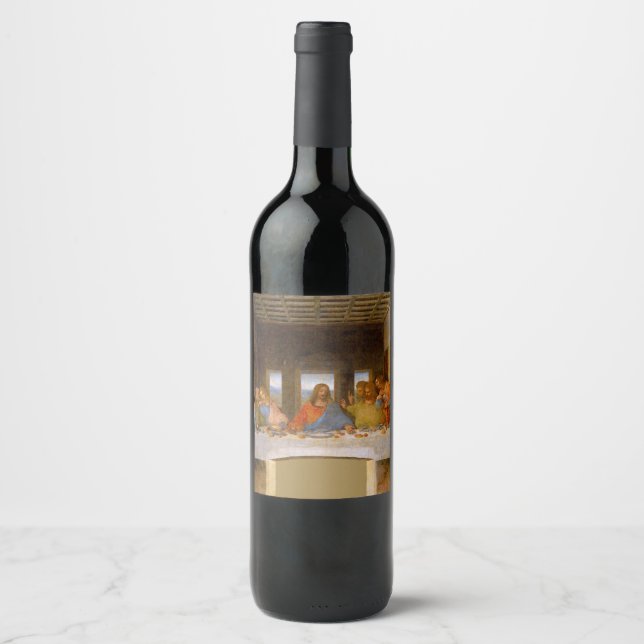 Da Vinci Last Supper Fine Art Classic Wine Label (Front)