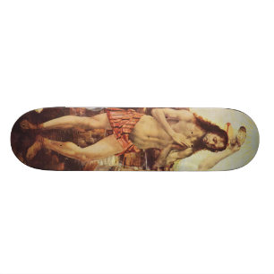 Da Vinci Leonardo - The Baptism of Christ Skateboard