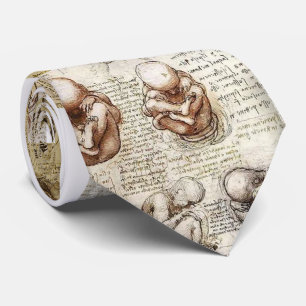 Da Vinci Notebook Foetus Drawings Tie
