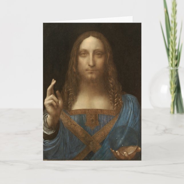 Da Vinci, Saviour of the World, Salvator Mundi Card (Front)