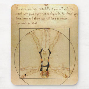 da Vinci Skydiving Mouse Mat
