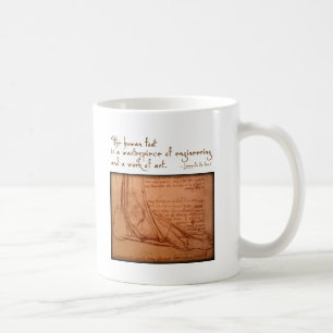 da Vinci: "The human foot is..." Coffee Mug