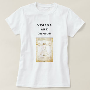 da-vinci- Vegans are genius T-Shirt