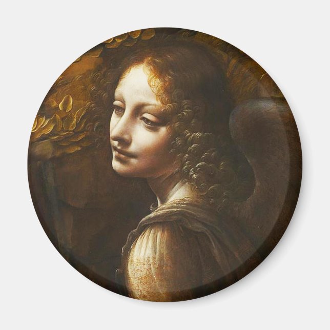 Da Vinci Virgin of the Rocks Angel Magnet (Front)