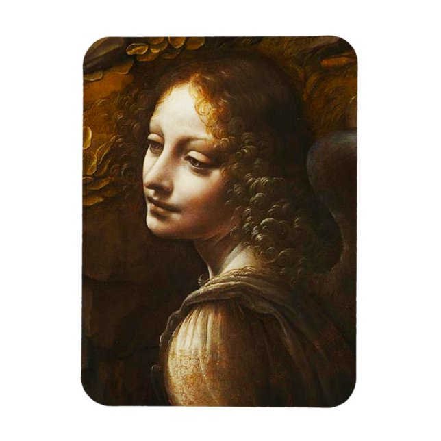 Da Vinci Virgin of the Rocks Angel Magnet (Vertical)
