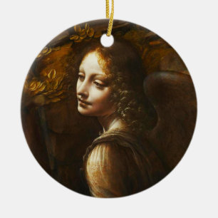 Da Vinci Virgin of the Rocks Angel Ornament