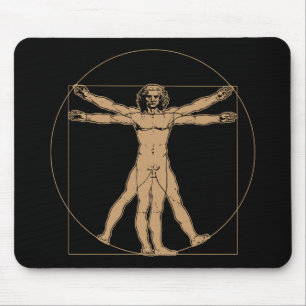 Da Vinci Vitruvian Man Mousepad