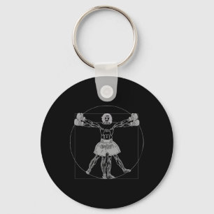 Da Vinci Vitruvian Man Muay Thai Mma Street Fight  Key Ring