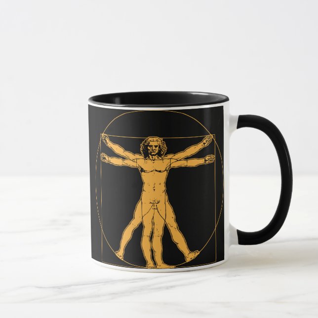 Da Vinci Vitruvian Man Mug (Right)