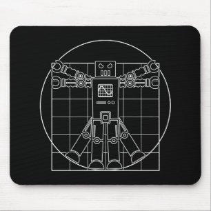 Da Vinci Vitruvian Robot Mouse Mat