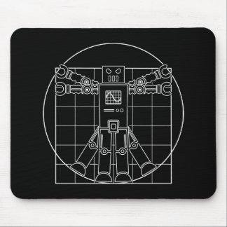 Da Vinci Vitruvian Robot Mouse Mat
