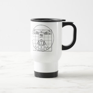 Da Vinci Vitruvian Robot Travel Mug