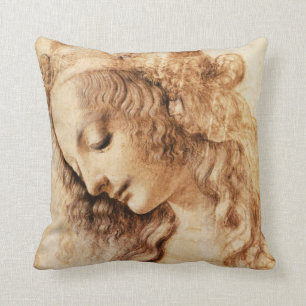Da Vinci Woman’s Head Pillow