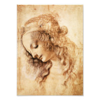 Da Vinci Woman’s Head Print