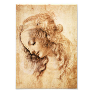 Da Vinci Woman’s Head Print