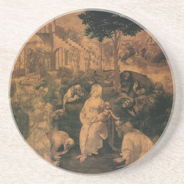 da Vinci's Adoration of the Magi Coaster (Front)