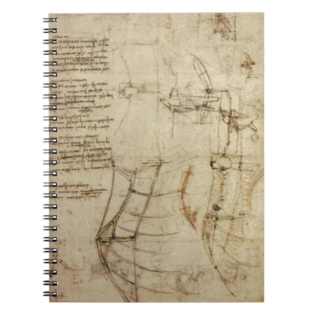Da Vinci's Flying Contraption Notebook (Front)