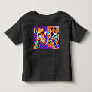"Da Vinci's Giraffe: A Masterpiece in Orange  Toddler T-Shirt