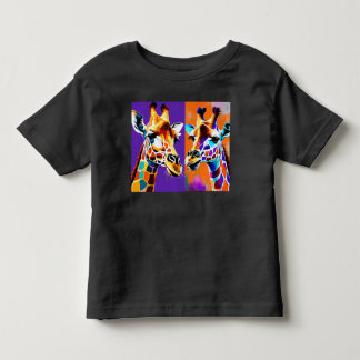 "Da Vinci's Giraffe: A Masterpiece in Orange  Toddler T-Shirt