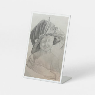 Da Vinci's Pedestal Sign, 4" X 6" Sign
