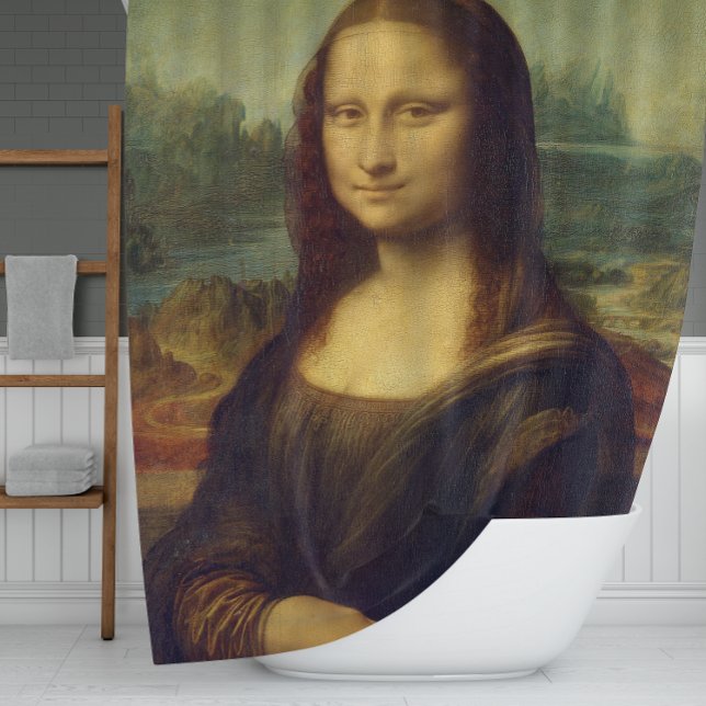 Da Vinci's The Mona Lisa Shower Curtain (Creator Uploaded)