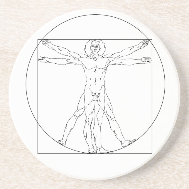 Da Vinci's Vitruvian Man Coaster (Front)