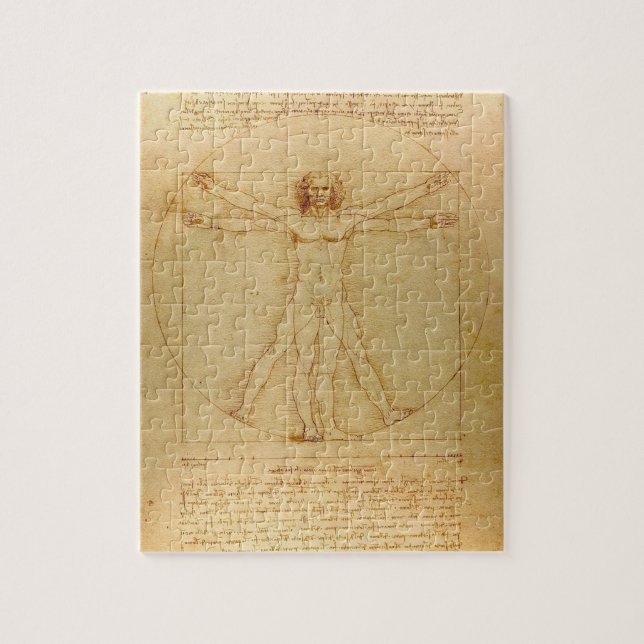 Da Vinci's Vitruvian Man Jigsaw Puzzle (Vertical)