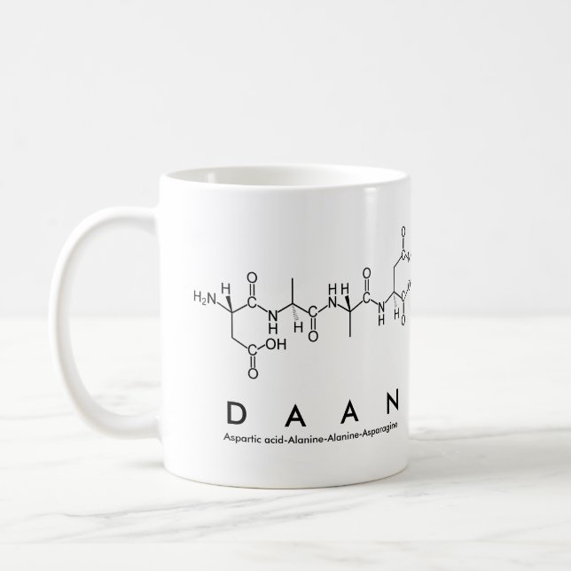 Daan peptide name mug (Left)