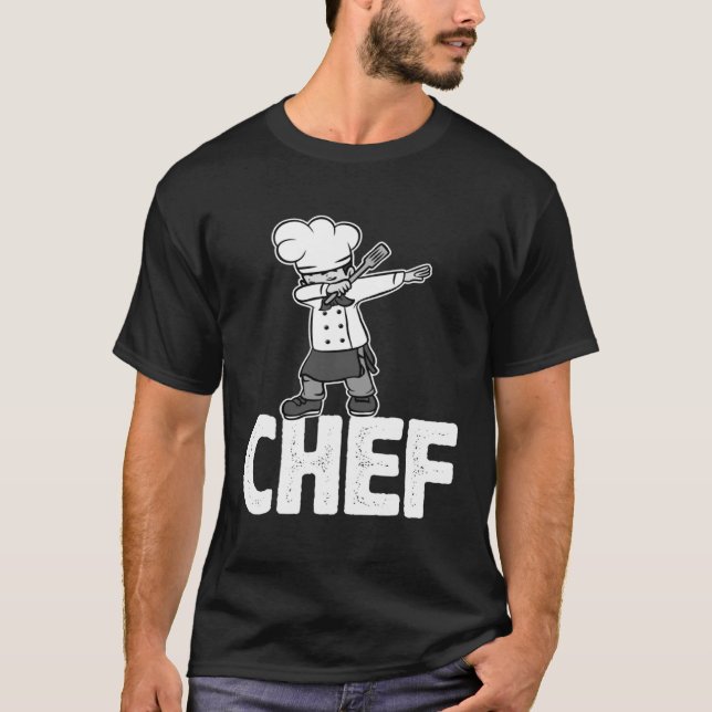 Dab Dabbing Chef Cooking Guru  Cook Retro Culinary T-Shirt (Front)