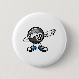 Dab Dabbing Pool Billiards Billiard Ll Pool Table 6 Cm Round Badge