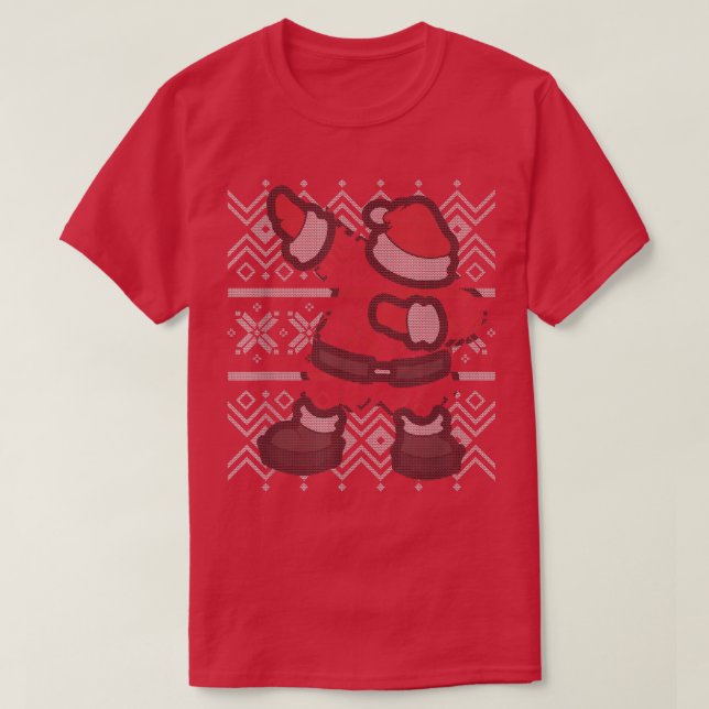 Dab Dabbing Santa Claus Ugly Christmas Sweater  (Design Front)