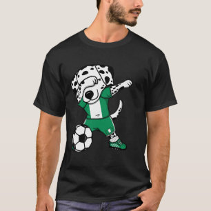 Dab Dalmatian Nigeria Soccer Fans Jersey Nigerian  T-Shirt