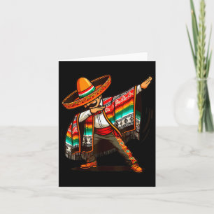 Dab Dance Dabbing Mexican Poncho Cinco De Mayo Men Card
