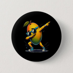 Dab Dance Mango Funny Dancing Dabbing Fruit  6 Cm Round Badge