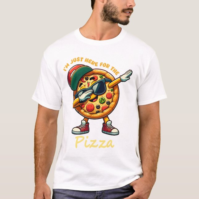 Dab Dancing Pizza Design T-Shirt (Front)