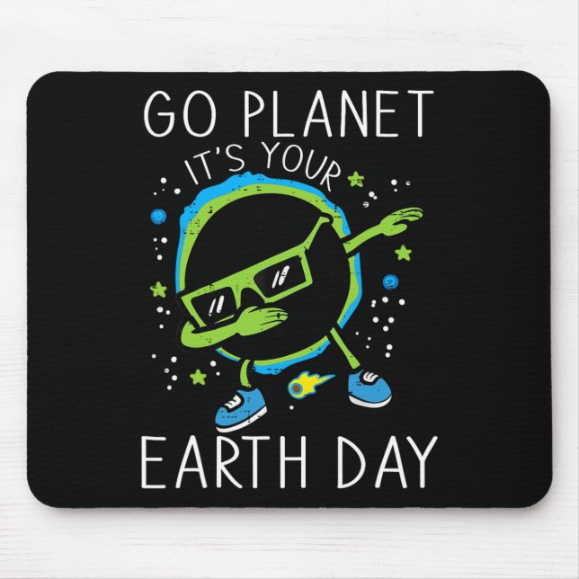 Dab Earth Solar Eclipse Go Planet Its Your Earth D Mouse Mat (Front)